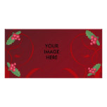 navidad, muérdago, photocard tarjeta fotografica  
