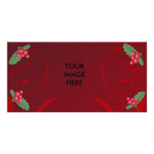 navidad, muérdago, photocard tarjeta fotografica  