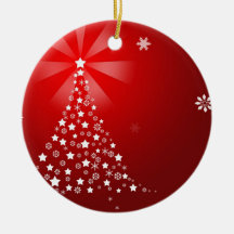 Navidad Ornamento-Blanco en rojo Adorno Para Reyes