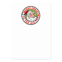 Navidad Papá Noel del padre Plantilla De Tarjeta De Visita