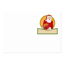 Navidad Papá Noel del padre Tarjeta De Visita