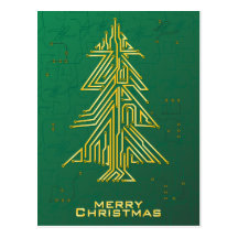 Navidad para los frikis tarjeta postal