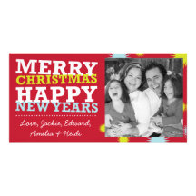 Navidad Photocards - Felices Navidad felices Tarjeta Fotografica Personalizada