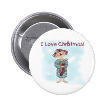Navidad Raggedy de Ana Pin