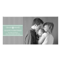 Navidad raya la tarjeta de la foto del navidad (gr tarjetas fotograficas personalizadas