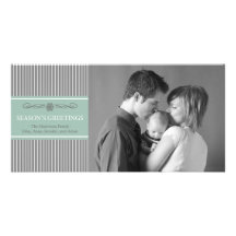 Navidad raya la tarjeta de la foto del navidad (gr tarjetas fotograficas personalizadas