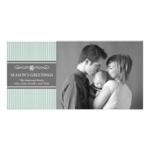 Navidad raya la tarjeta de la foto del navidad (me tarjetas fotográficas personalizadas