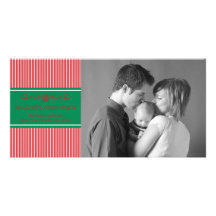 Navidad raya la tarjeta de la foto del navidad (ro tarjetas fotograficas personalizadas