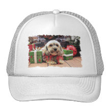 Navidad - raza mezclada - jengibre gorras de camionero