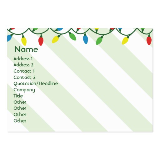 Navidad - rechoncho tarjetas de negocios