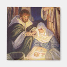 Navidad religioso del vintage, unos de los reyes m imán para frigorífico