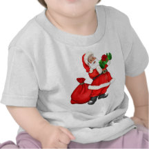 Navidad Santa con los regalos Camiseta