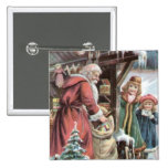 Navidad Santa del vintage Pin
