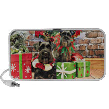 Navidad - Schnauzer - Fergie y Fenway Altavoz
