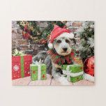 Navidad - Schnauzer X - Rocky Rompecabezas Con Fotos