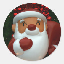 Navidad taiwanés del padre etiquetas redondas