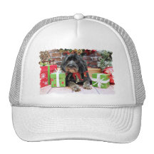 Navidad - Terrier X - remiendos Gorro
