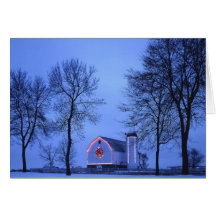 Navidad Wisconsin de un país Felicitacion