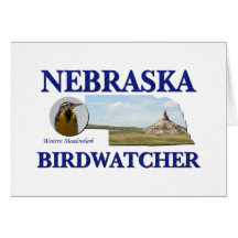 Nebraska Birdwatcher Tarjeta