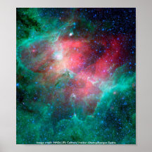 Nebulosa de Eagle/color falso Poster