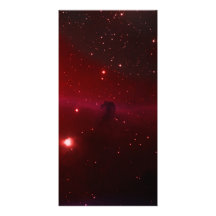 Nebulosa de la cabeza de caballo plantilla para tarjeta de foto
