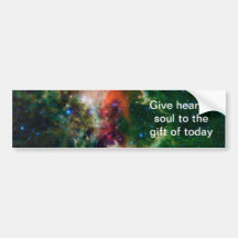 Nebulosa del corazón y del alma etiqueta de parachoque