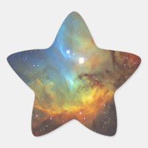 Nebulosa del tulipán calcomanías forma de estrellaes personalizadas