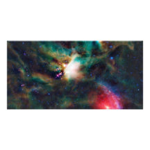 Nebulosa oscura compleja de la nube de Ophiuchi de Tarjeta Fotografica Personalizada