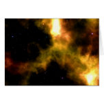 Nebulosa oscura de la estrella del espacio exterio tarjetón