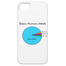 Necesidades básicas divertidas del ser humano de e iPhone 5 protector
