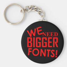 ¡NECESITAMOS FUENTES MÁS GRANDES! LLAVEROS PERSONALIZADOS