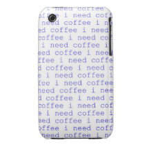 Necesito el café, caso de Iphone 4 de los amantes  iPhone 3 Case-Mate Funda