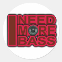 NECESITO MÁS al Salto-Club de la Bajo-Dubstep-DnB- Pegatinas