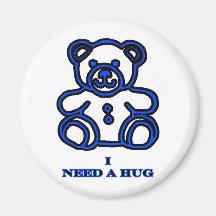 Necesito un azul del oso del abrazo los regalos de imán de nevera