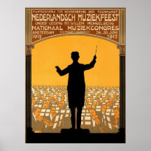 Nederlandsch Muziekfeest. Poster