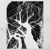 NEGATIVA BLANCO Y NEGRO DEL ÁRBOL WEBBY TARJETAS PUBLICITARIAS