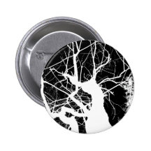 NEGATIVA BLANCO Y NEGRO DEL ÁRBOL WEBBY PIN