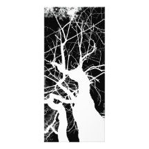 NEGATIVA BLANCO Y NEGRO DEL ÁRBOL WEBBY LONA PUBLICITARIA