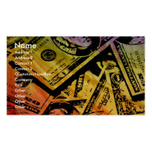 Negocio de dinero del arco iris/perfil Card2 Plantillas De Tarjetas Personales