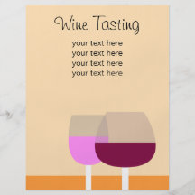 Negocio de la degustación de vinos/del vino tarjetón