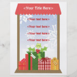 Negocio de las escenas del navidad o personal de e tarjetas publicitarias