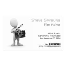 Negocio de película Movie Maker Plantilla De Tarjeta De Negocio