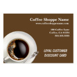 Negocio del Shoppe del café y tarjetas de sacador Plantillas De Tarjetas De Visita