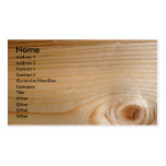 Negocio en la madera inacabada tarjetas de visita