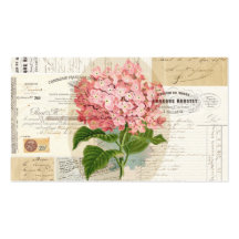 Negocio francés Ca de las Ephemeras del Hydrangea  Plantillas De Tarjeta De Negocio