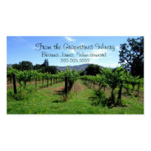 Negocios B017 - Vid de Napa Valley Plantilla De Tarjeta De Visita