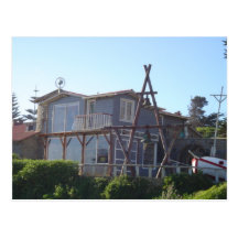 negra del isla de casa de neruda postales