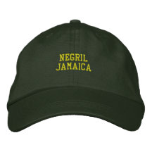 Negril Jamaica bordada Gorra Bordada
