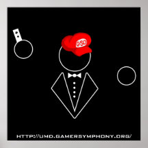 Negro 20x20 del poster de GSO