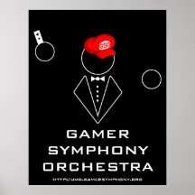 Negro 22x28 del poster de GSO